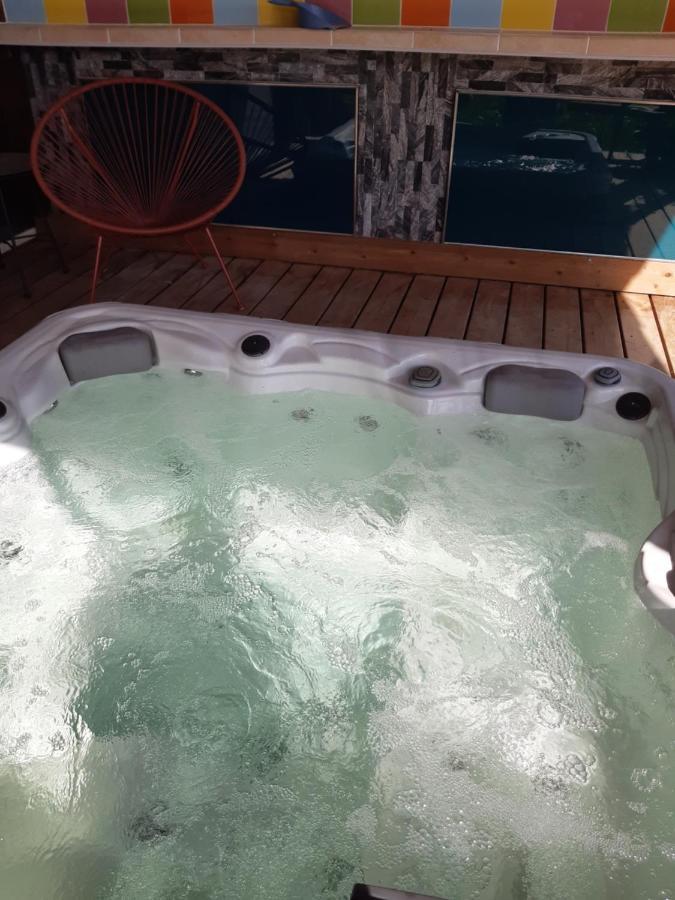 Chambre Familiale Avec Piscine Chauffee Et Jacuzzi Bernadets-Debat Dış mekan fotoğraf